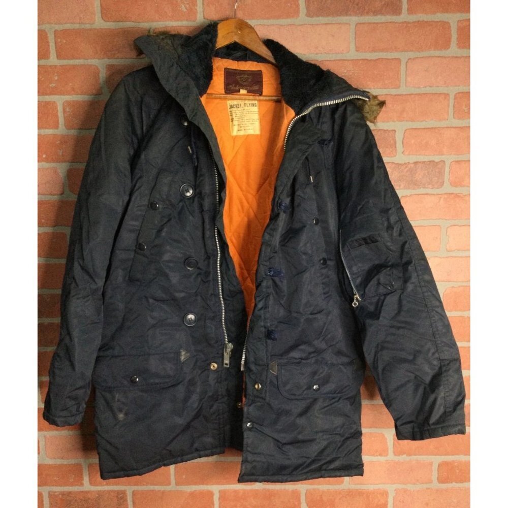 Vintage Anderson Little Arctic Parka Winter Snow Flying Jacket Hooded Pockets Me